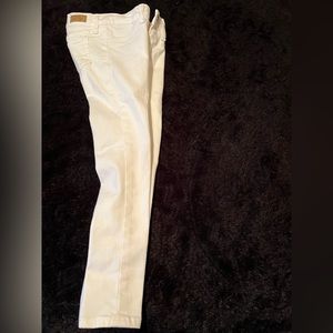 Girls white polo jeans